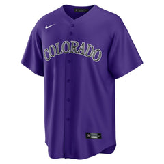 Colorado Rockies Alternate Replica Team Jersey - Purple | Nike