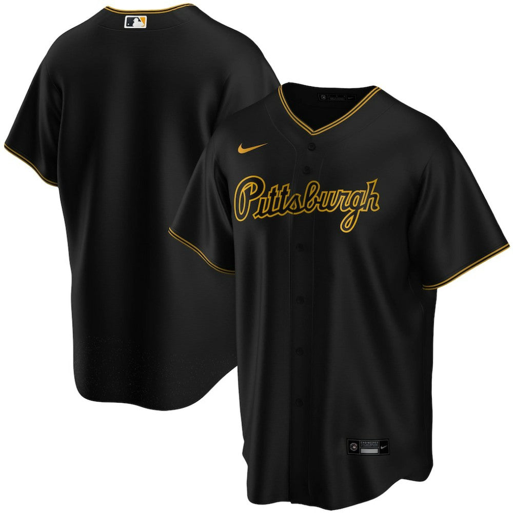 Pittsburgh Pirates Alternate Replica Team Jersey - Black | Nike