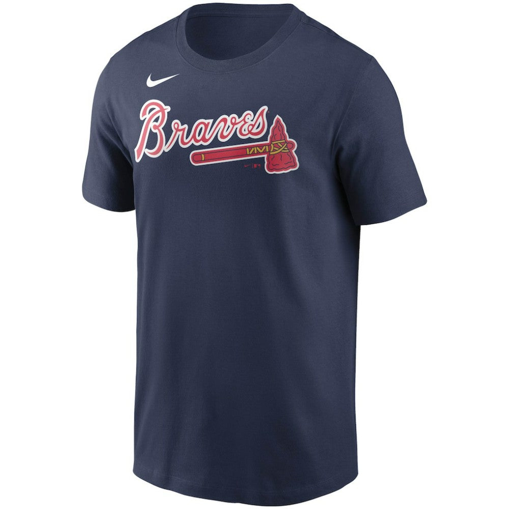 Ozzie Albies Atlanta Braves Fuse Name & Number T-Shirt - Navy | Nike