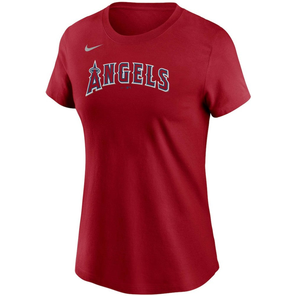 Mike Trout Los Angeles Angels Women's Name & Number T-Shirt - Red | Nike