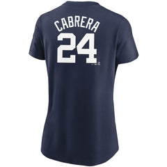 Miguel Cabrera Detroit Tigers Women's Name & Number T-Shirt - Navy | Nike