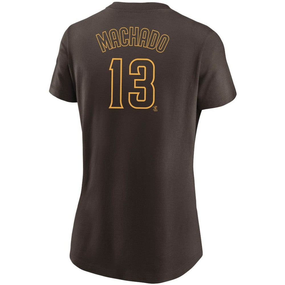 Manny Machado San Diego Padres Women's Name & Number T-Shirt - Brown | Nike