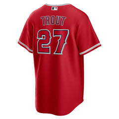 Mike Trout Los Angeles Angels Alternate Replica Player Name Jersey - Red | Nike
