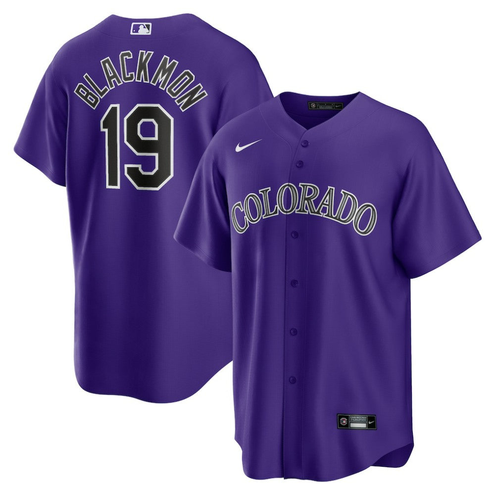 Charlie Blackmon Colorado Rockies Alternate Replica Player Name Jersey - Purple | Nike