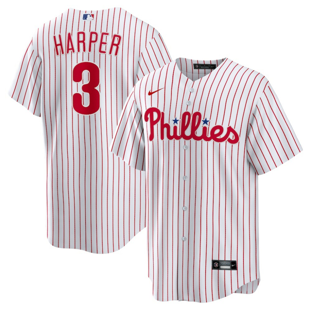 Bryce Harper Philadelphia Phillies Home Replica Player Name Jersey - White | Nike
