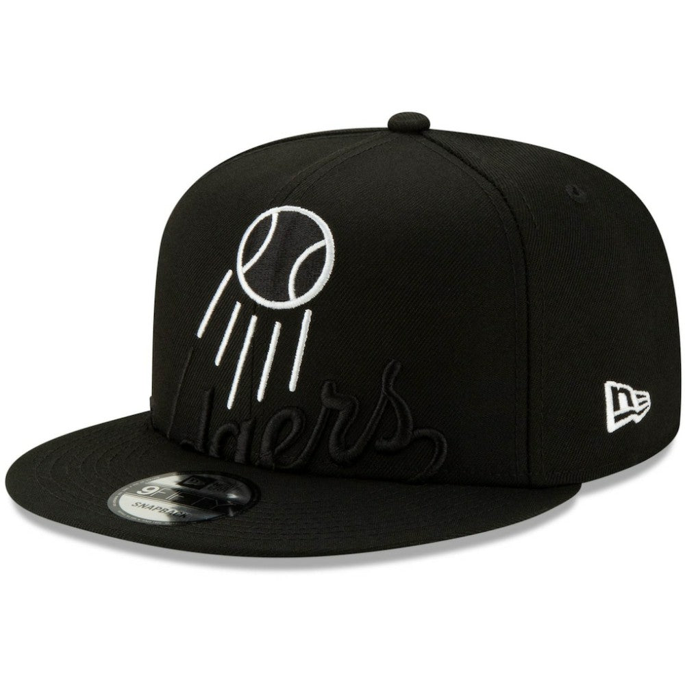 Los Angeles Dodgers Monochrome Logo Elements 9FIFTY Adjustable Snapback Hat - Black | New Era