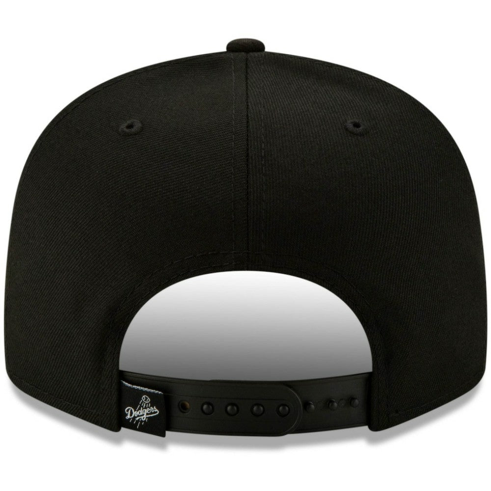 Los Angeles Dodgers Monochrome Logo Elements 9FIFTY Adjustable Snapback Hat - Black | New Era