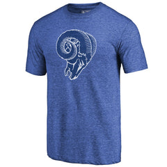 Los Angeles Rams Greatest Dad Retro Tri-Blend T-Shirt - Heathered Royal outlet