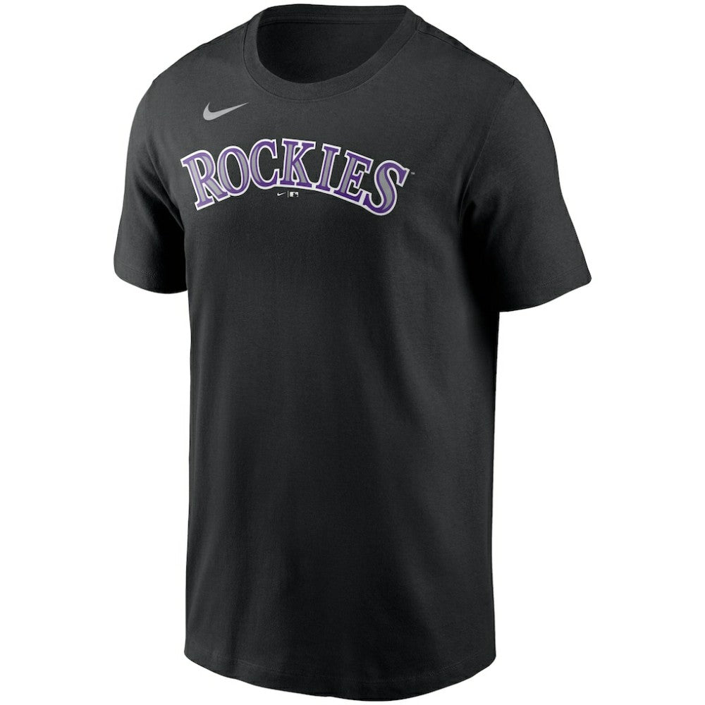 Colorado Rockies Team Wordmark T-Shirt - Black | Nike
