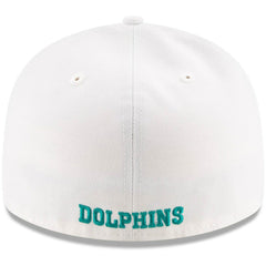 Miami Dolphins New Era Omaha Low Profile 59FIFTY Fitted Hat - White outlet
