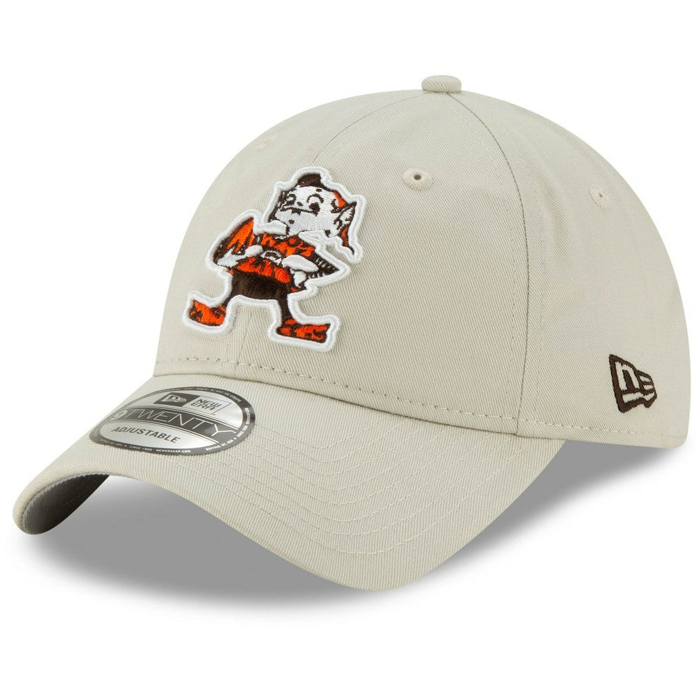 Cleveland Browns New Era Historic Playmaker 9TWENTY Adjustable Hat - Khaki cheap