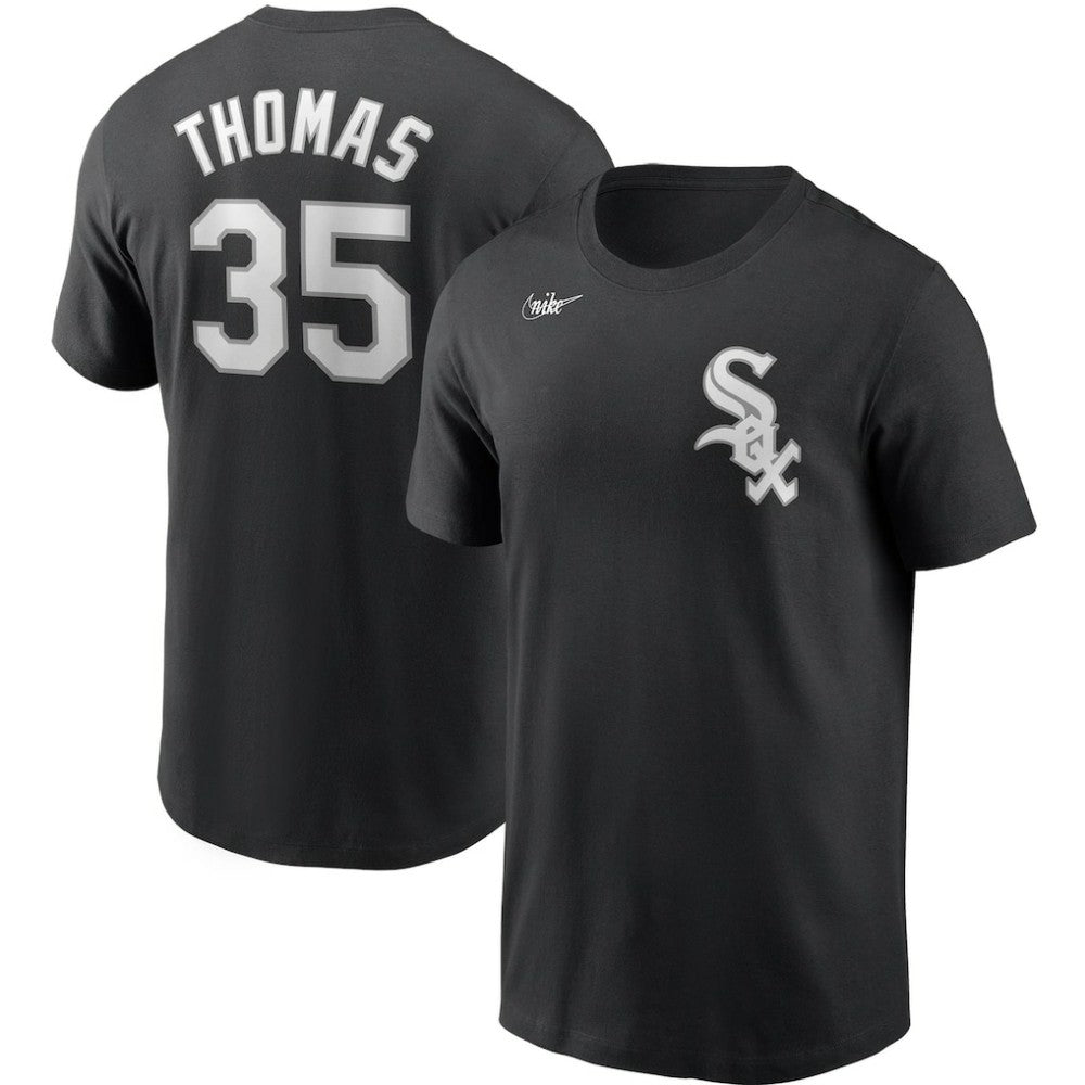 Frank Thomas Chicago White Sox Cooperstown Collection Name & Number T-Shirt - Black | Nike