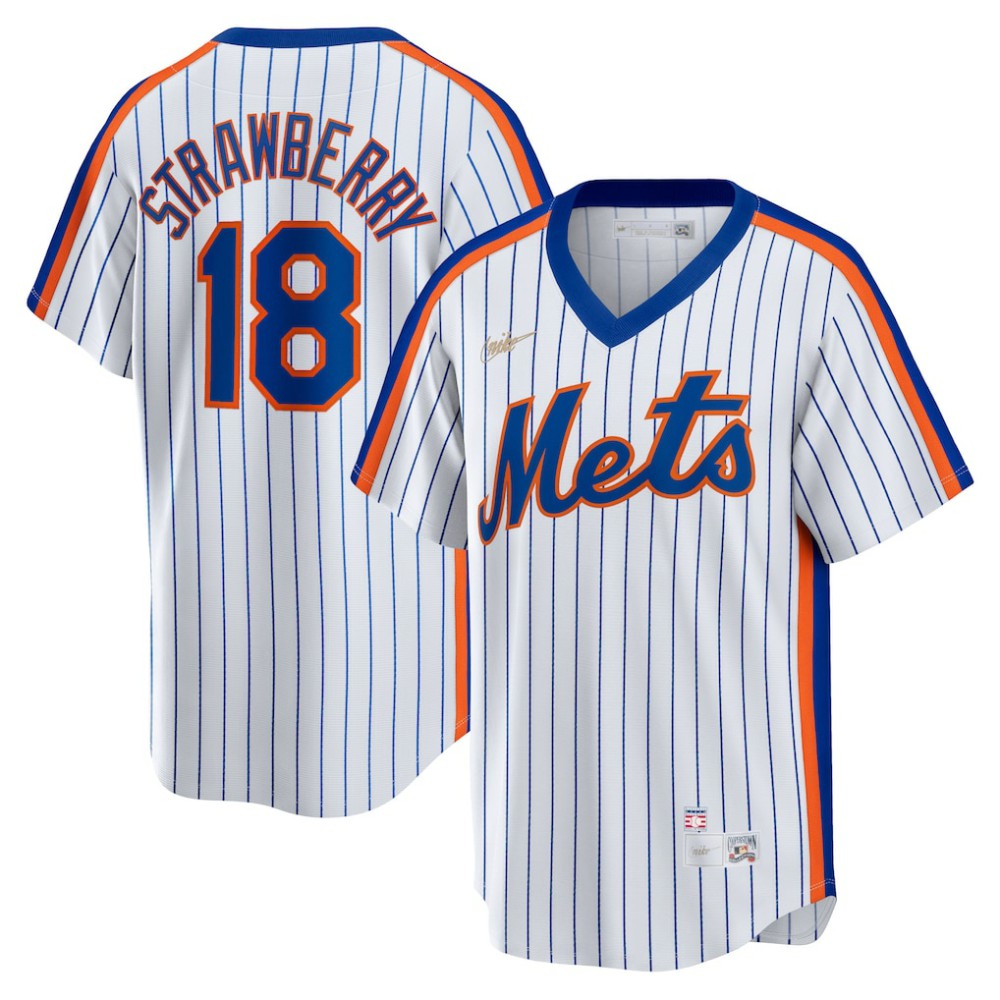 Darryl Strawberry New York Mets Home Cooperstown Collection Player Jersey - White | Nike