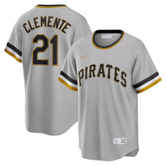 Roberto Clemente Pittsburgh Pirates Road Cooperstown Collection Player Jersey - Gray | Nike