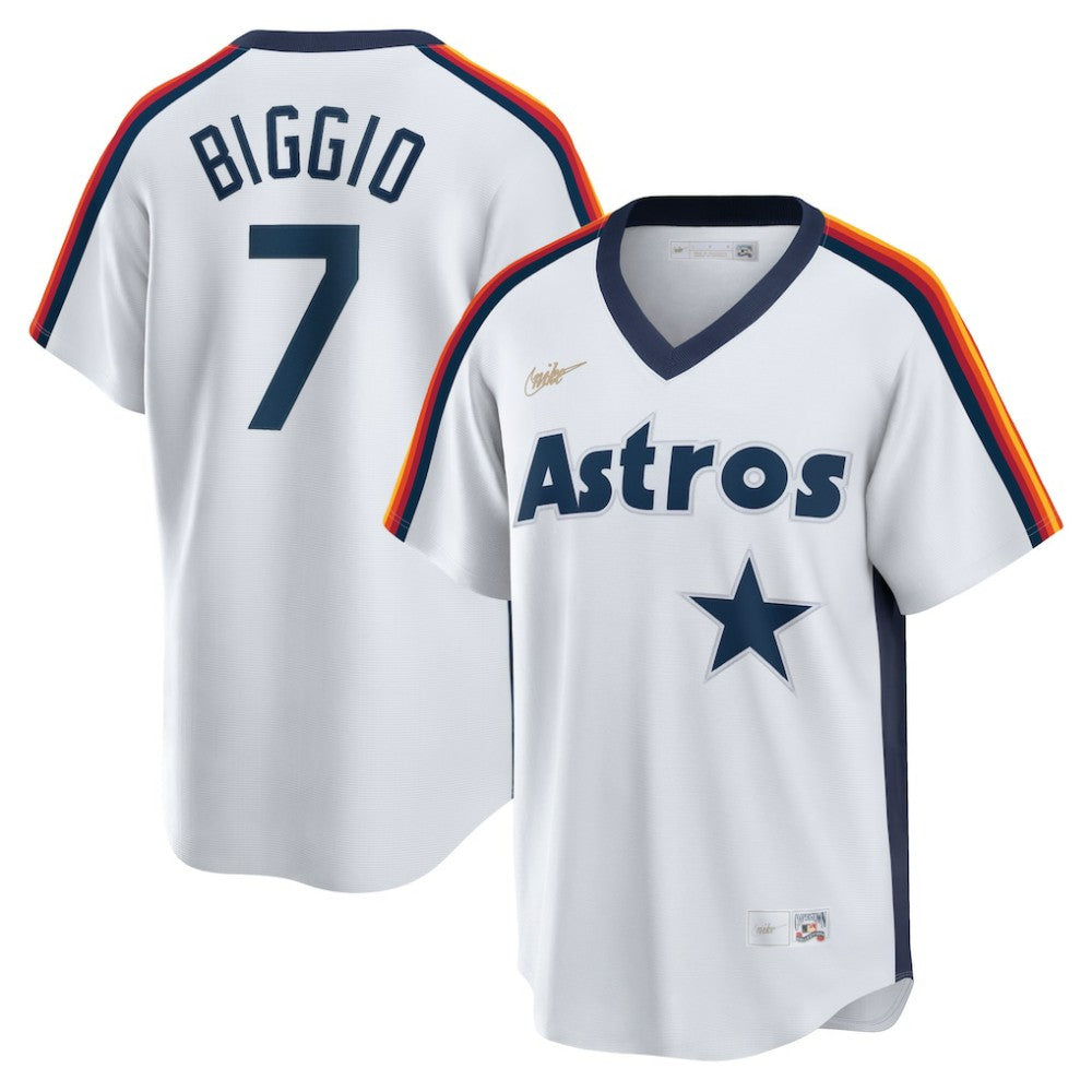 Craig Biggio Houston Astros Home Cooperstown Collection Logo Player Jersey - White | Nike