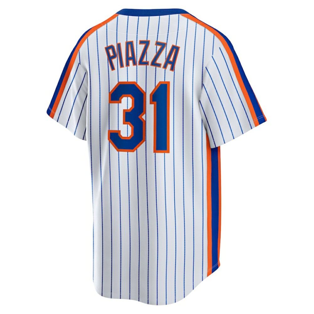 Mike Piazza New York Mets Home Cooperstown Collection Player Jersey - White | Nike