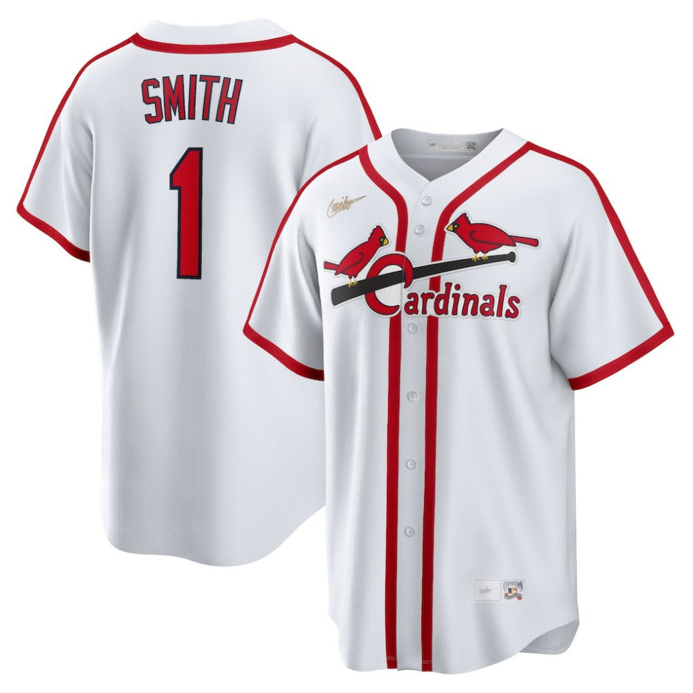 Ozzie Smith St. Louis Cardinals Home Cooperstown Collection Player Jersey - White | Nike