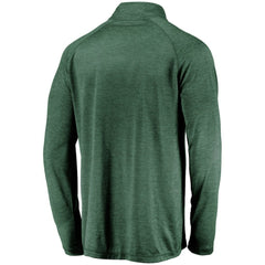 Athletics Iconic Striated Primary Logo Raglan Quarter-Zip Pullover Jacket - Green