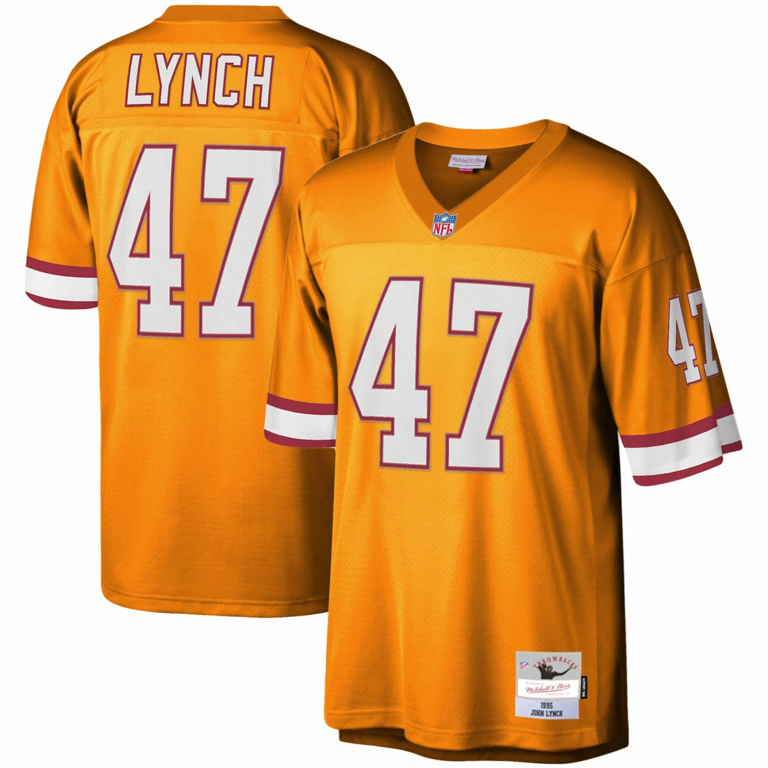John Lynch Tampa Bay Buccaneers Legacy Replica Jersey - Orange for sale