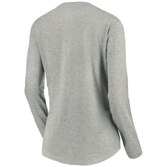 Golden State Warriors Women's Primary Logo Long Sleeve V-Neck T-Shirt sale - Heather Gray on sale