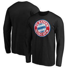 Bayern Munich Logo Long Sleeve T-Shirt - Black cheap