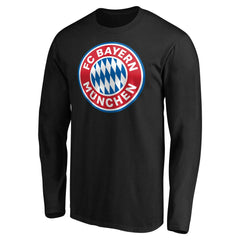 Bayern Munich Logo Long Sleeve T-Shirt - Black cheap
