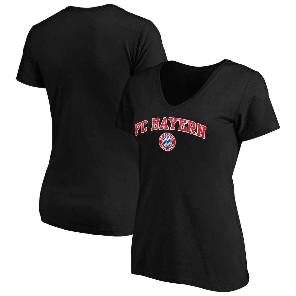 Bayern Munich Women's Heart and Soul V-Neck T-Shirt - Black shop