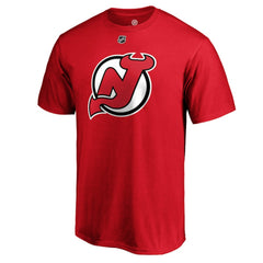 Jack Hughes New Jersey Devils Fanatics Authentic Stack Player Name & Number T-Shirt Red