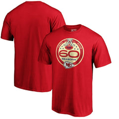 Kansas City Chiefs 60th Season Logo T-Shirt - Red online