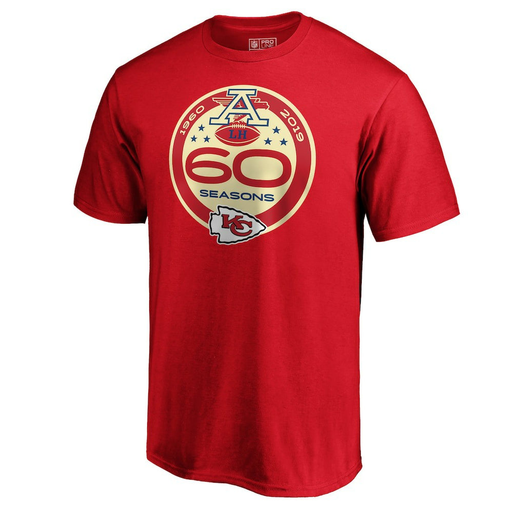 Kansas City Chiefs 60th Season Logo T-Shirt - Red online