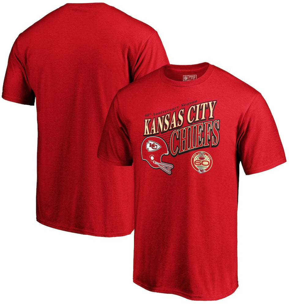 Kansas City Chiefs 60th Season Logo Rise T-Shirt - Red sale