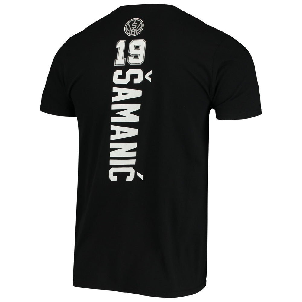 Luka Samanic San Antonio Spurs Playmaker Name & Number Logo T-Shirt - Black | Fanatics outlet
