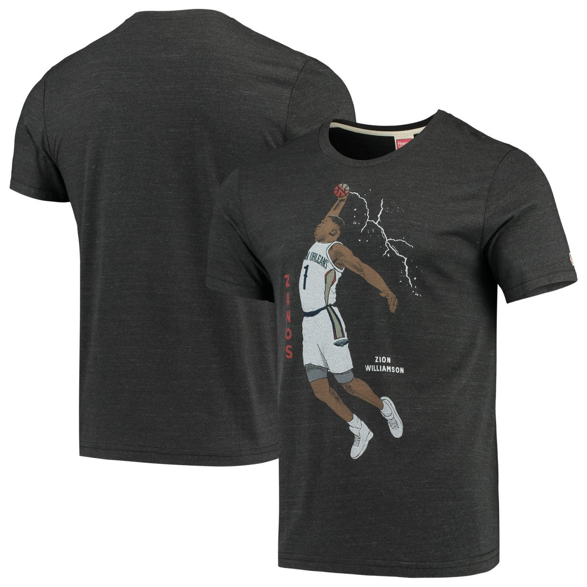 Zion Williamson New Orleans Pelicans Player Graphic Tri-Blend T-Shirt - Charcoal online