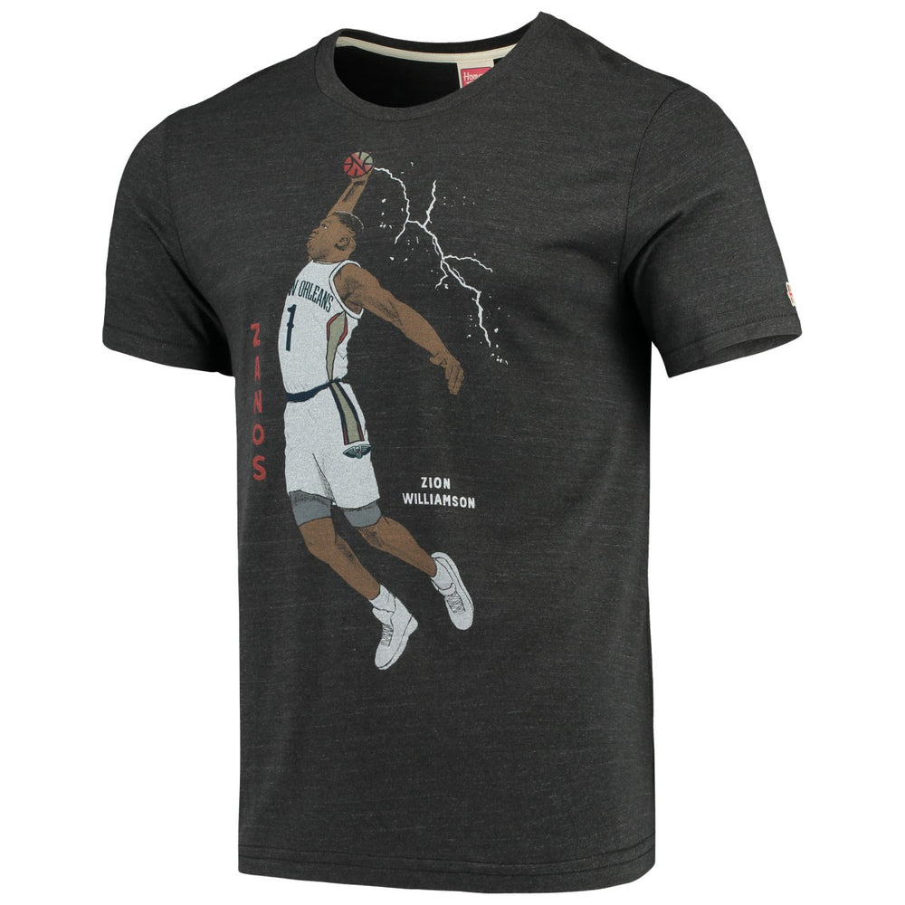 Zion Williamson New Orleans Pelicans Player Graphic Tri-Blend T-Shirt - Charcoal online