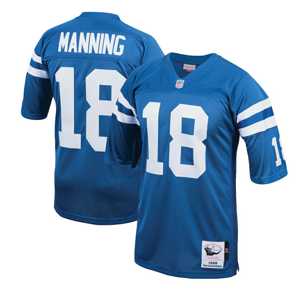 Peyton Manning Indianapolis Colts 1998 Authentic Throwback Retired Player Jersey - Royal online