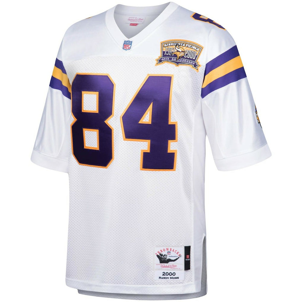 Randy Moss Minnesota Vikings 2000 Authentic Throwback Retired Player Jersey - White on sale