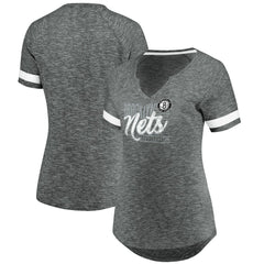 Brooklyn Nets Women's Showtime Winning With Pride Notch Neck T-Shirt - Gray/White | Fanatics online