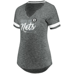 Brooklyn Nets Women's Showtime Winning With Pride Notch Neck T-Shirt - Gray/White | Fanatics online