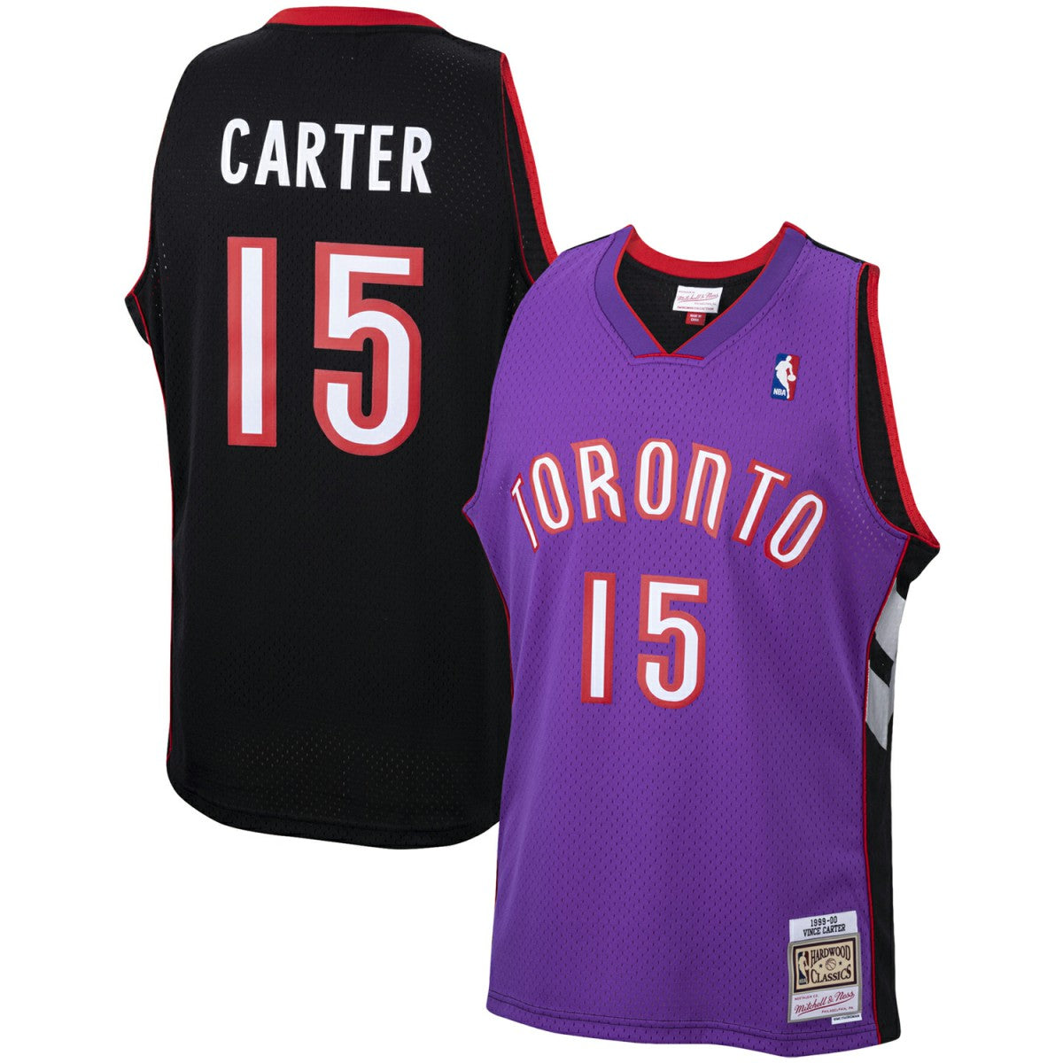Vince Carter Toronto Raptors 1999/00 Hardwood Classics Swingman Jersey - Purple | Mitchell & Ness for sale
