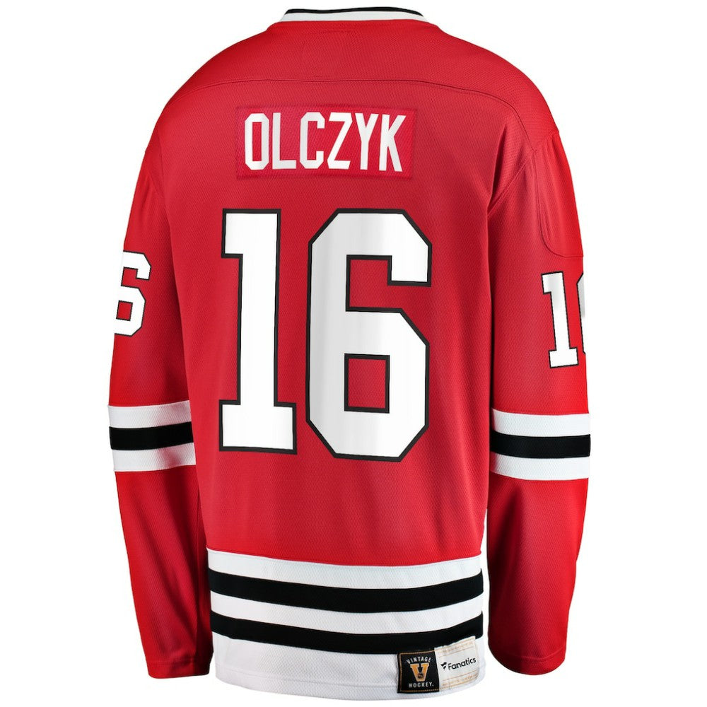 Eddie Olczyk Chicago Blackhawks Fanatics Premier Breakaway Retired Player Jersey Red