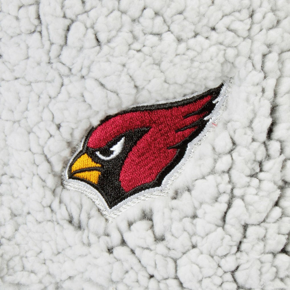 Arizona Cardinals G-III 4Her by Carl Banks Women's Sherpa Quarter-Zip Pullover Jacket - Gray cheap