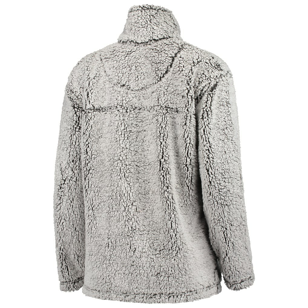Carolina Panthers G-III 4Her by Carl Banks Women's Sherpa Quarter-Zip Pullover Jacket - Gray on sale