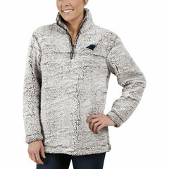 Carolina Panthers G-III 4Her by Carl Banks Women's Sherpa Quarter-Zip Pullover Jacket - Gray on sale
