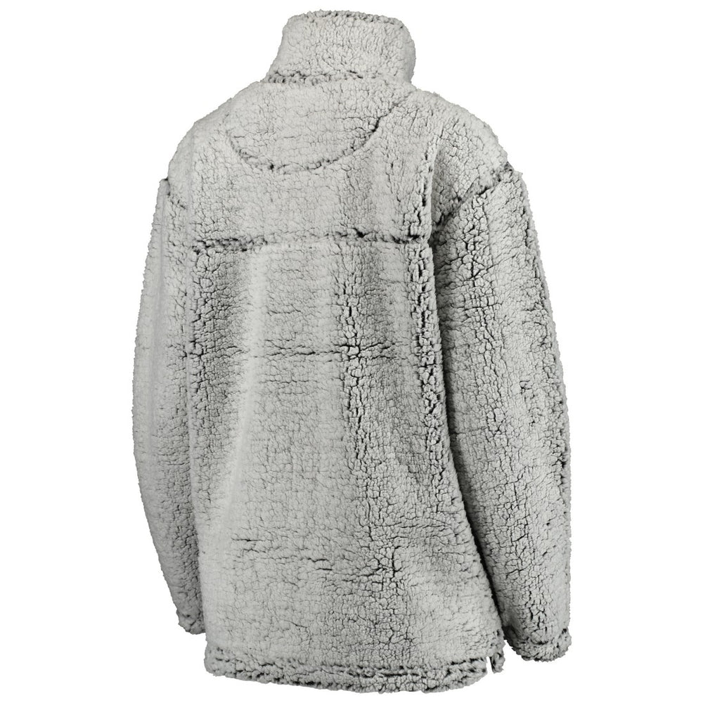 Detroit Lions Women's Sherpa Quarter-Zip Pullover Jacket - Gray online
