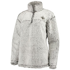 New Orleans Saints G-III 4Her by Carl Banks Women's Sherpa Quarter-Zip Pullover Jacket - Gray on sale