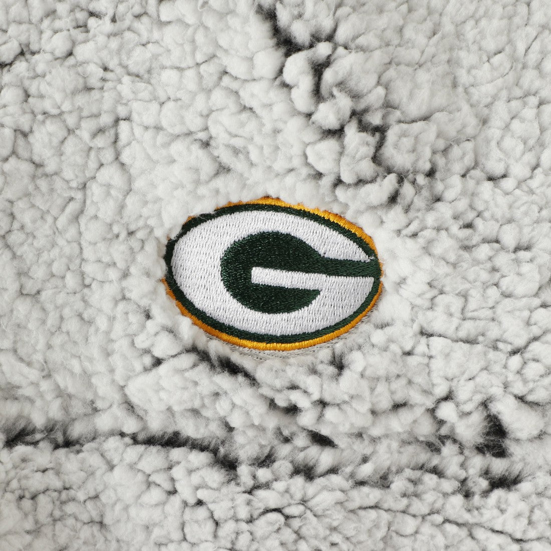Green Bay Packers Women's Sherpa Quarter-Zip Pullover Jacket - Gray sale