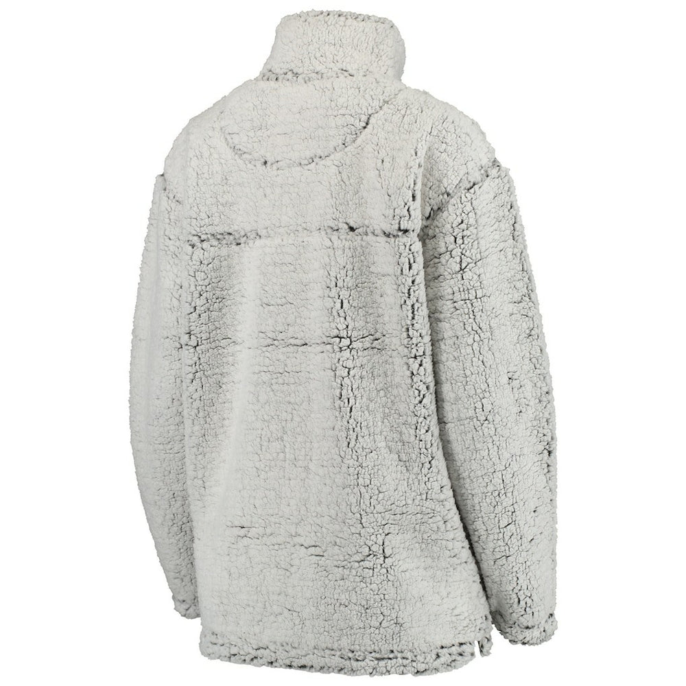 Pittsburgh Steelers Women's Sherpa Quarter-Zip Pullover Jacket - Gray discount