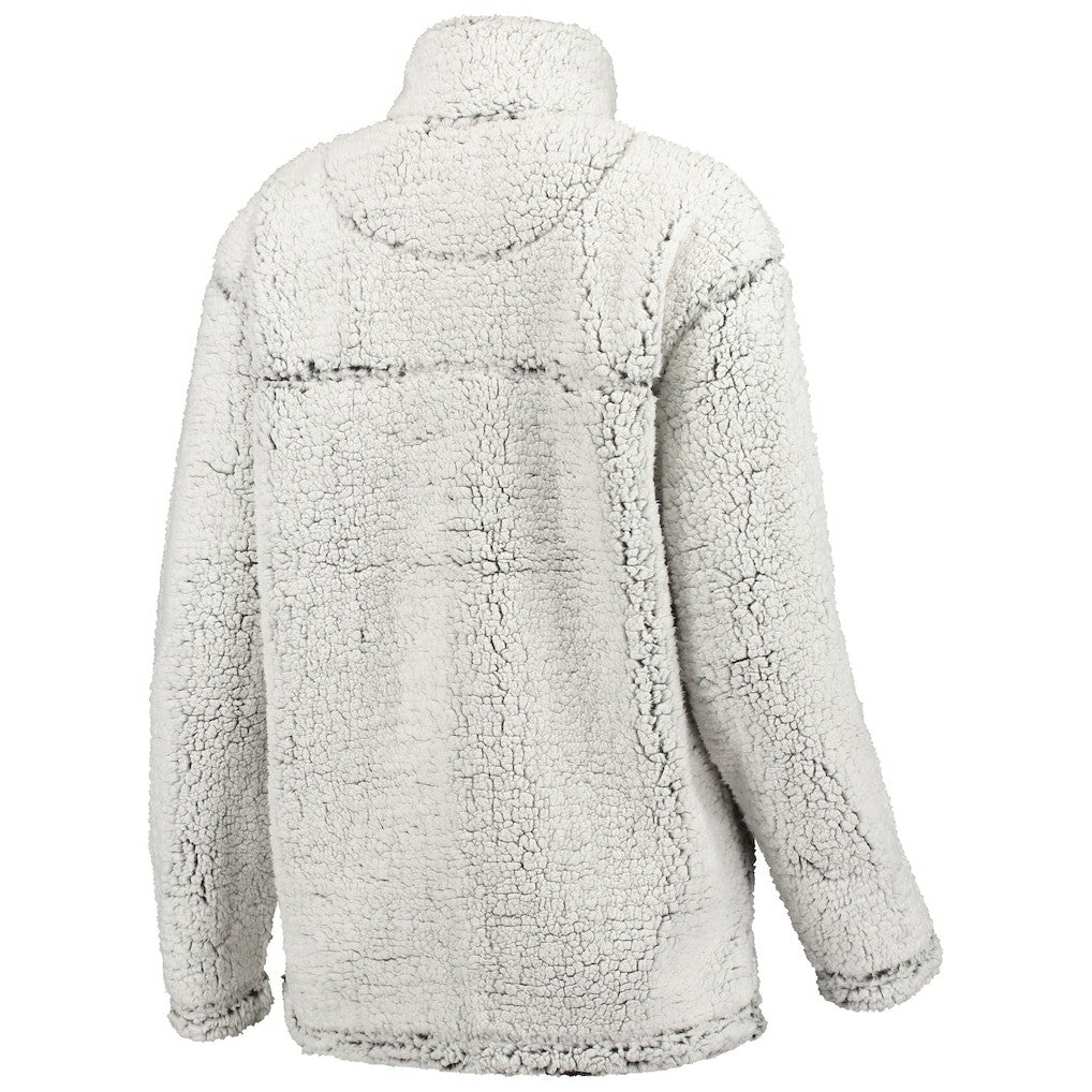 Baltimore Ravens G-III 4Her by Carl Banks Women's Sherpa Quarter-Zip Pullover Jacket - Gray outlet
