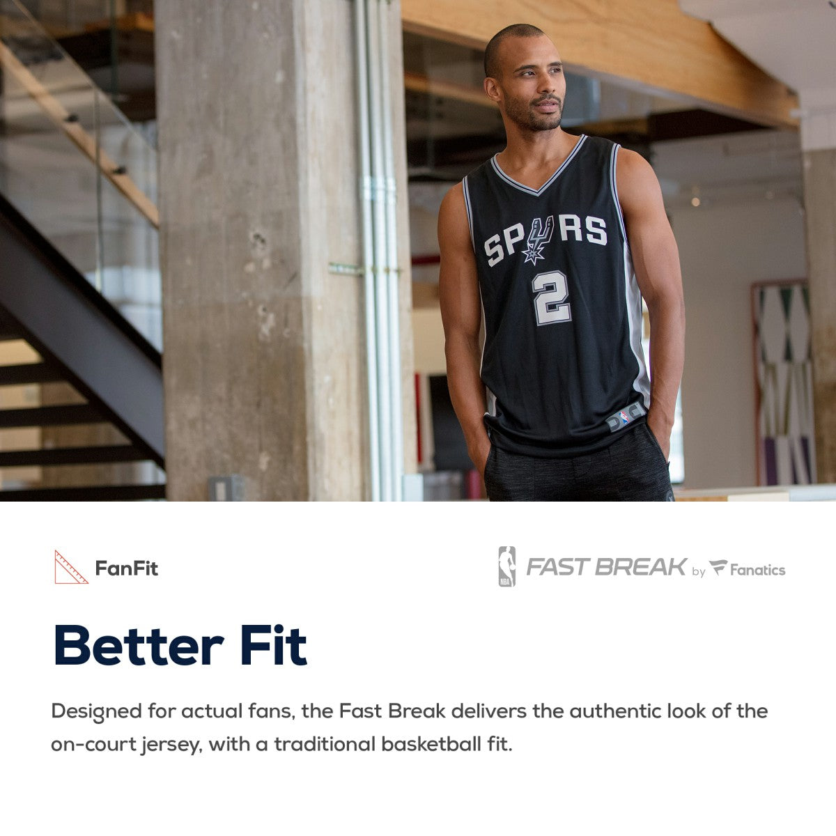 Keldon Johnson San Antonio Spurs Fast Break Replica Jersey Black - Icon Edition | Fanatics cheap