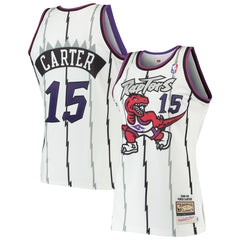 Vince Carter Toronto Raptors 1998/99 Hardwood Classics Authentic Jersey - White | Mitchell & Ness cheap